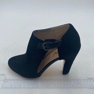 YDN Black Pointed Toe High Heel Booties Pumps Cutout Buckle Party Dress Shoes